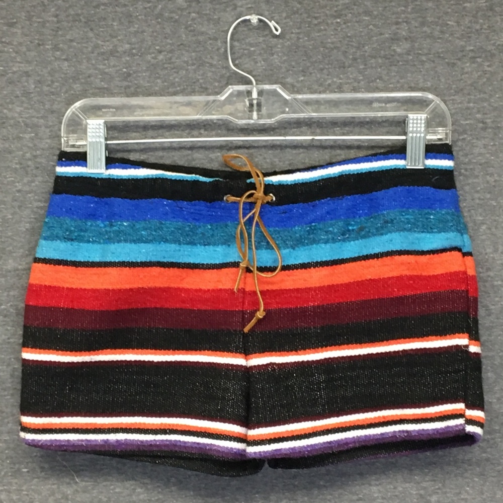 Mexican Blanket Shorts S Boho Bottoms